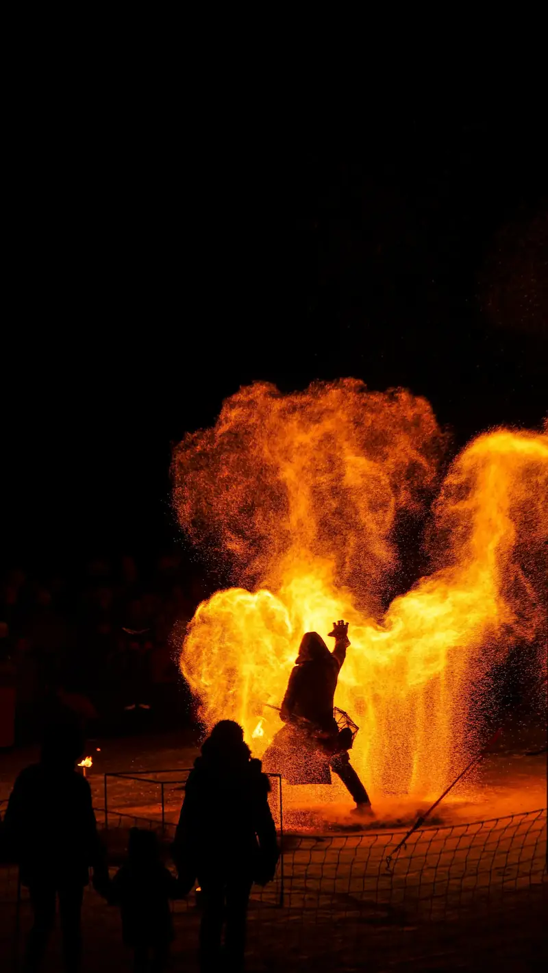 Dualité de flammes au staff